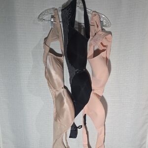 Breezies Nude, Pink and Black Padded Bras Wire Free Size 44B